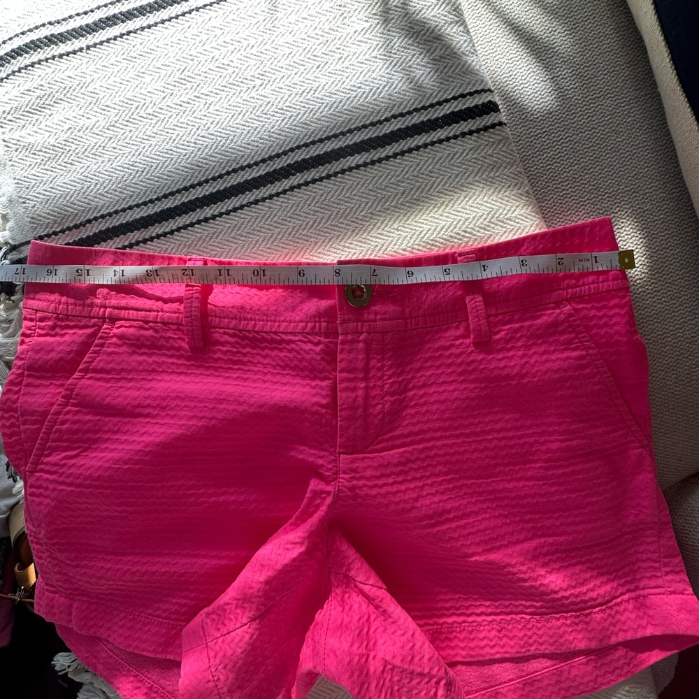 Lilly Pulitzer Vibrant Pink Textured Bermuda Shorts - Picture 5 of 6